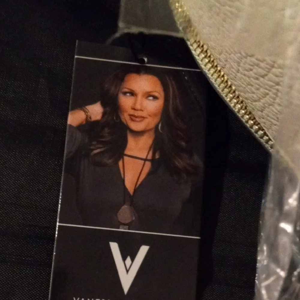 NWT Vanessa Williams Bone Mint Backpack Purse